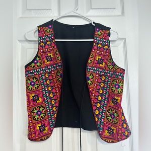Embroidered Ethnic Boho Jacket Vest